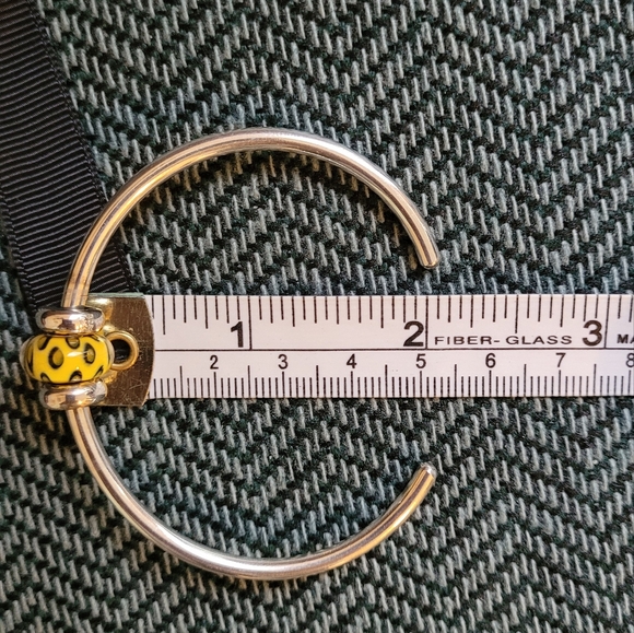 Trollbeads sterling silver bangle bracelet with 4 beads NWT - Picture 6 of 6
